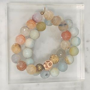 Gemstone bracelet set